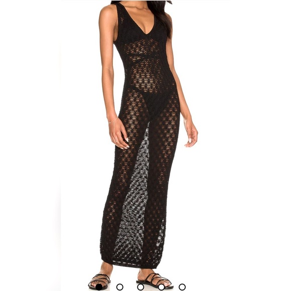 Lovers + Friends Other - NWT Lovers and Friends black dress cover up, size Large